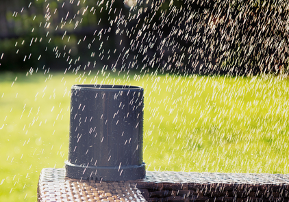 Regensensor im Einsatz bei Regen